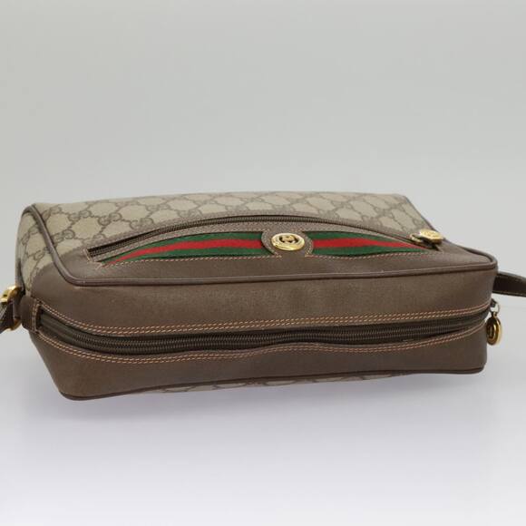 GUCCI GG Supreme Web Sherry Line Shoulder Bag Pvc Beige 56 02 088 - Picture 6 of 16